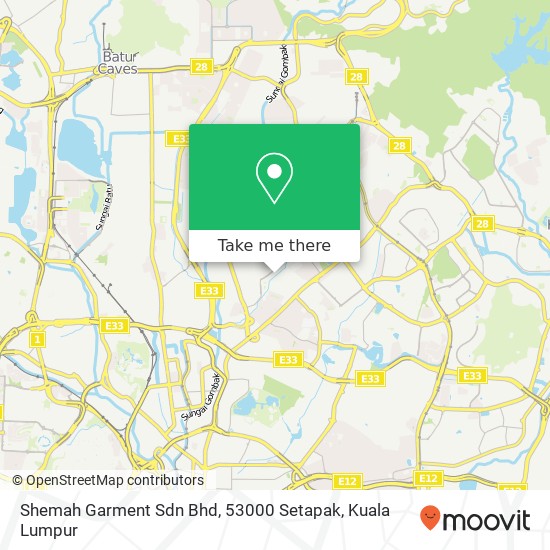 Shemah Garment Sdn Bhd, 53000 Setapak map