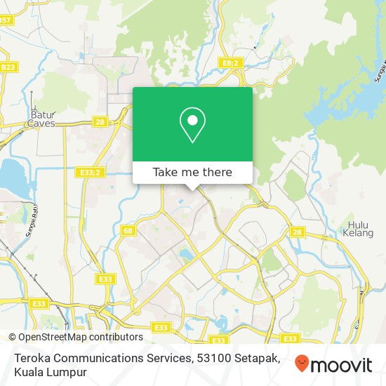 Teroka Communications Services, 53100 Setapak map