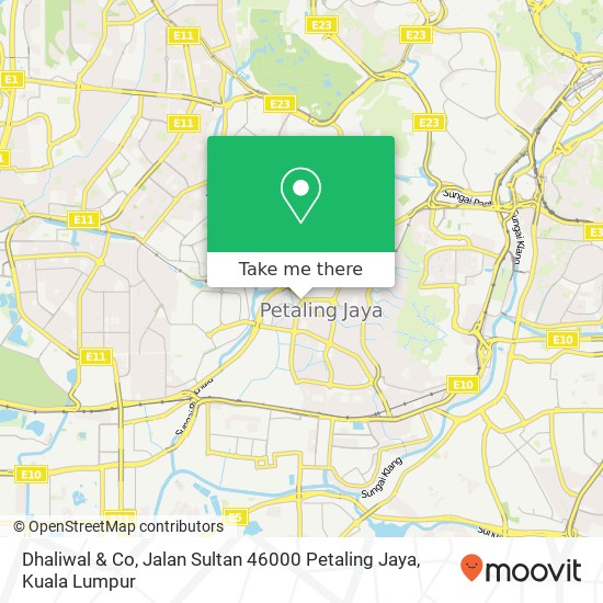 Dhaliwal & Co, Jalan Sultan 46000 Petaling Jaya map