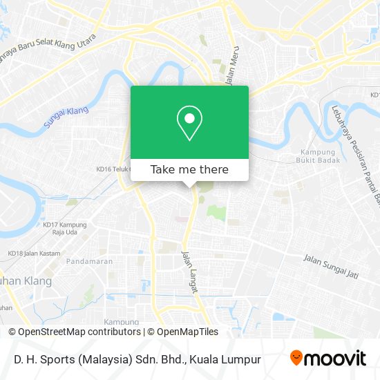 D. H. Sports (Malaysia) Sdn. Bhd. map
