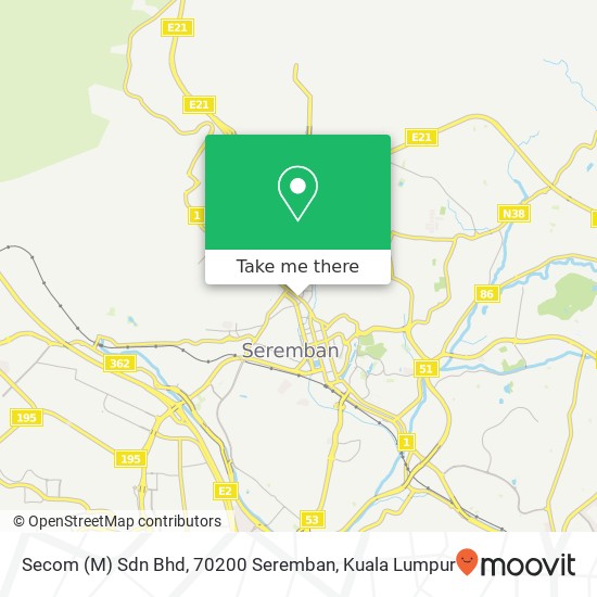 Secom (M) Sdn Bhd, 70200 Seremban map