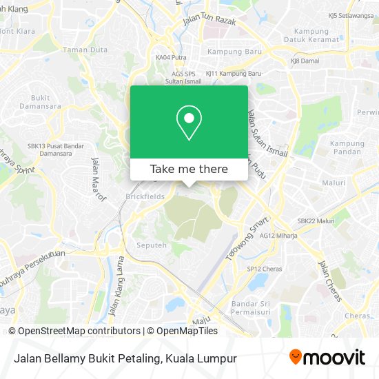 Peta Jalan Bellamy Bukit Petaling