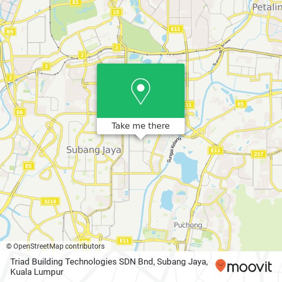 Triad Building Technologies SDN Bnd, Subang Jaya map