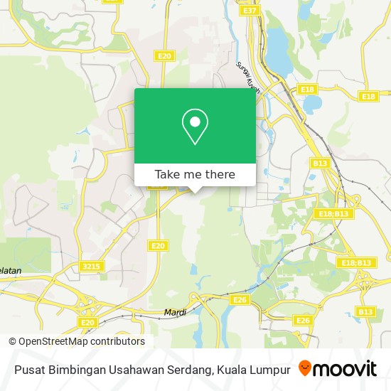 Pusat Bimbingan Usahawan Serdang map