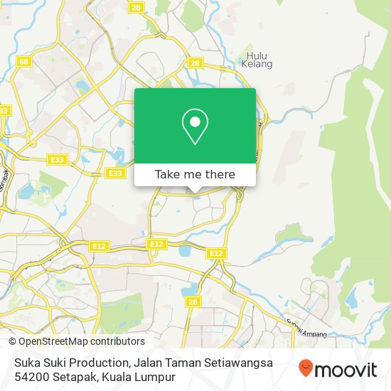Suka Suki Production, Jalan Taman Setiawangsa 54200 Setapak map