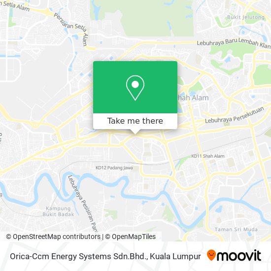 Orica-Ccm Energy Systems Sdn.Bhd. map