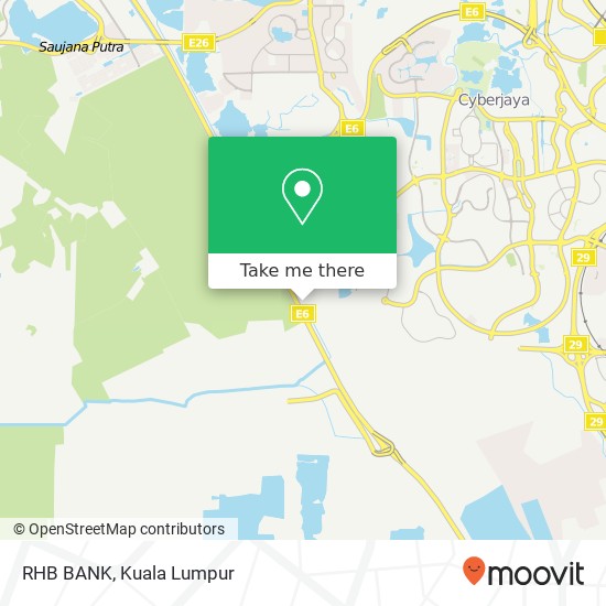 RHB BANK, Cyberjaya map