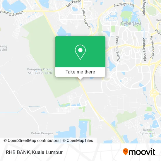 RHB BANK, Cyberjaya map