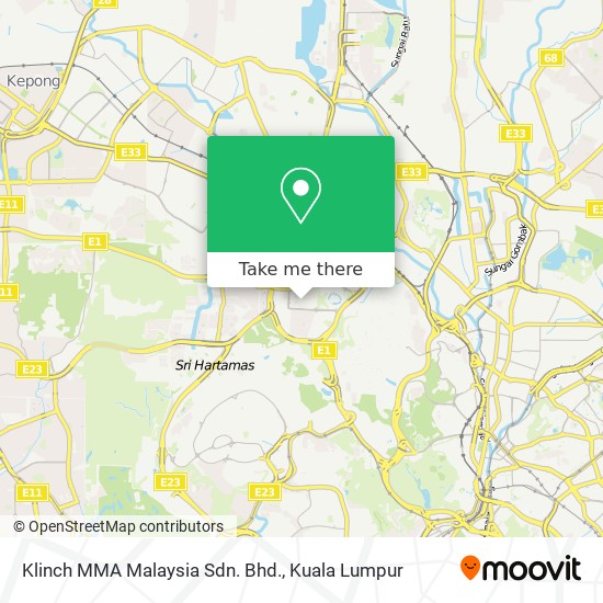 Peta Klinch MMA Malaysia Sdn. Bhd.