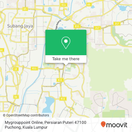 Peta Mygrouppoint Online, Persiaran Puteri 47100 Puchong