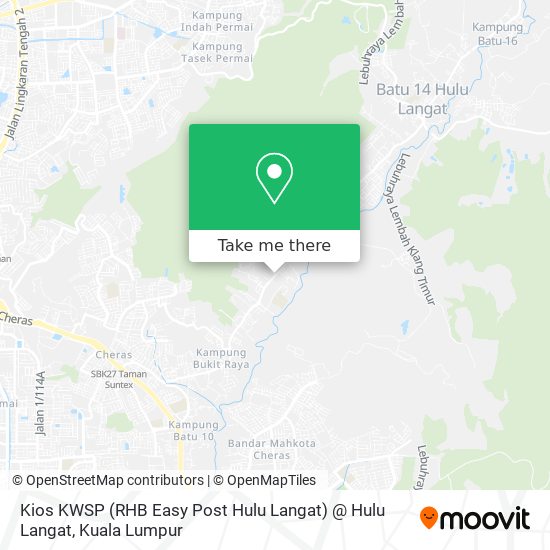 Kios KWSP (RHB Easy Post Hulu Langat) @ Hulu Langat map