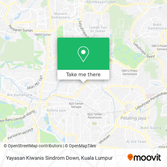 Yayasan Kiwanis Sindrom Down map