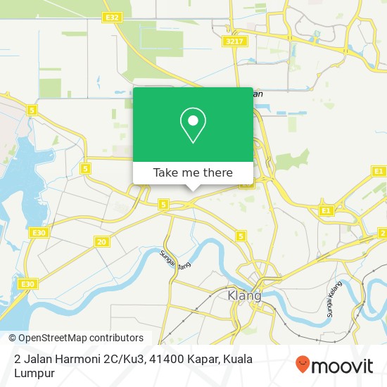 Peta 2 Jalan Harmoni 2C / Ku3, 41400 Kapar