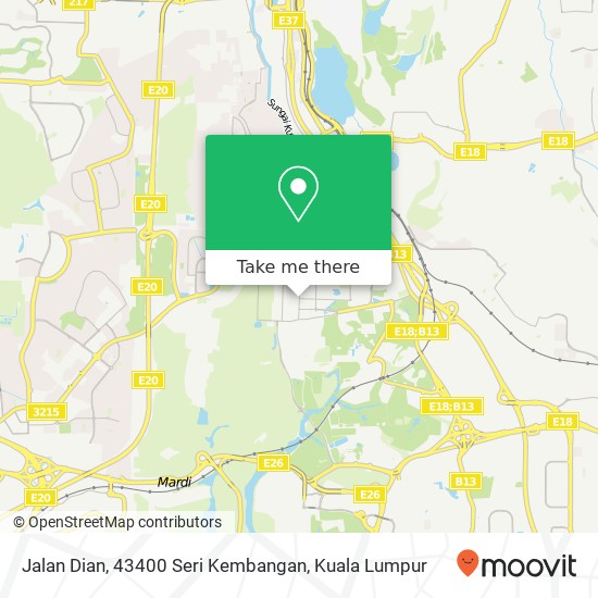 Peta Jalan Dian, 43400 Seri Kembangan