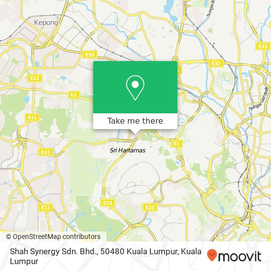 Shah Synergy Sdn. Bhd., 50480 Kuala Lumpur map