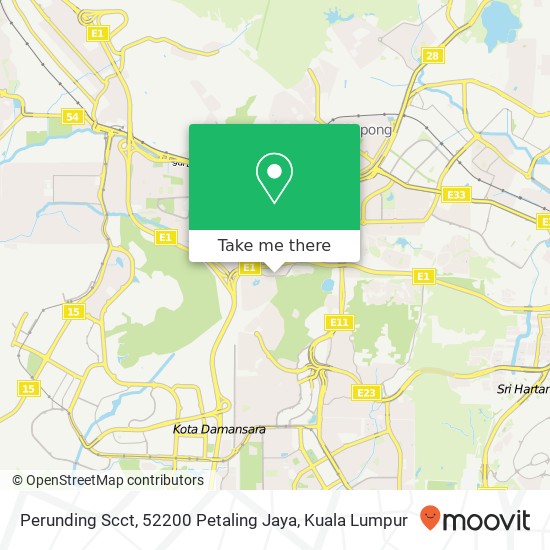 Perunding Scct, 52200 Petaling Jaya map