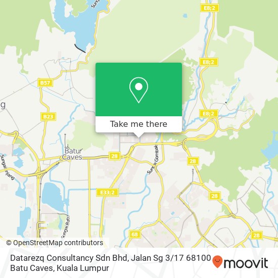 Peta Datarezq Consultancy Sdn Bhd, Jalan Sg 3 / 17 68100 Batu Caves