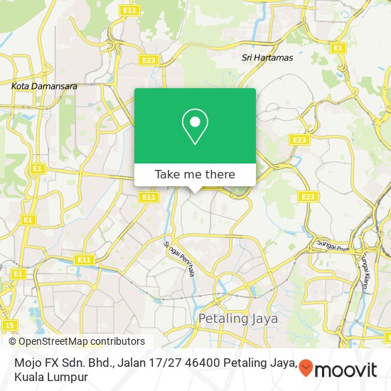 Peta Mojo FX Sdn. Bhd., Jalan 17 / 27 46400 Petaling Jaya