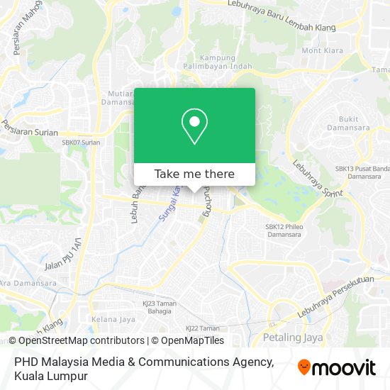 PHD Malaysia Media & Communications Agency map