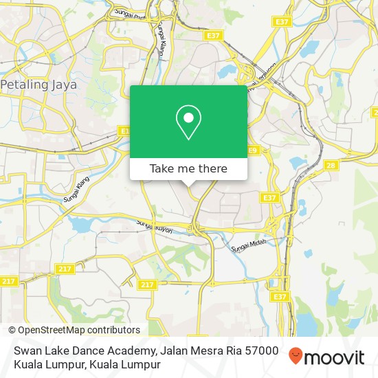 Swan Lake Dance Academy, Jalan Mesra Ria 57000 Kuala Lumpur map