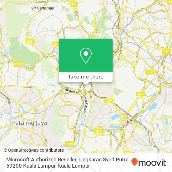 Microsoft Authorized Reseller, Lingkaran Syed Putra 59200 Kuala Lumpur map