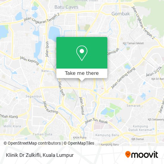 Klinik Dr Zulkifli map