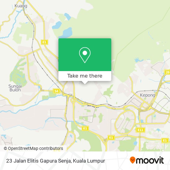 23 Jalan Elitis Gapura Senja map