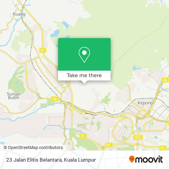 23 Jalan Elitis Belantara map