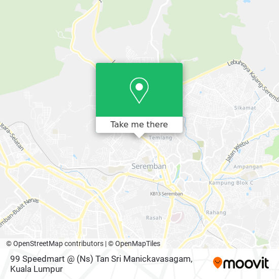 99 Speedmart @ (Ns) Tan Sri Manickavasagam map