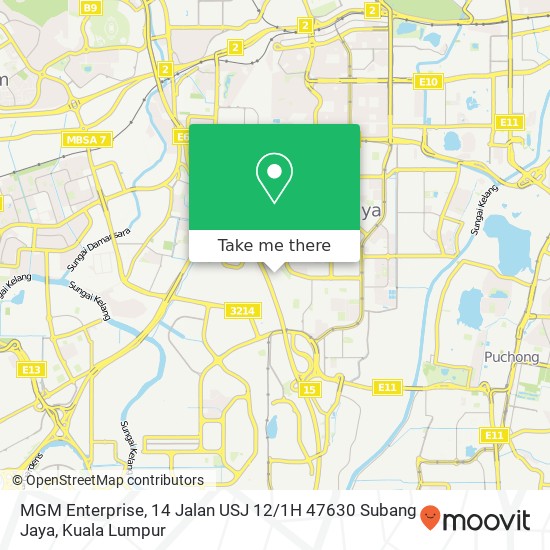 MGM Enterprise, 14 Jalan USJ 12 / 1H 47630 Subang Jaya map