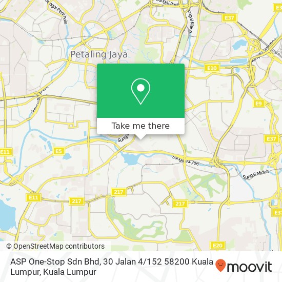 Peta ASP One-Stop Sdn Bhd, 30 Jalan 4 / 152 58200 Kuala Lumpur