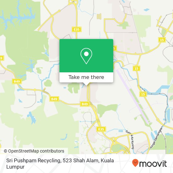 Sri Pushpam Recycling, 523 Shah Alam map