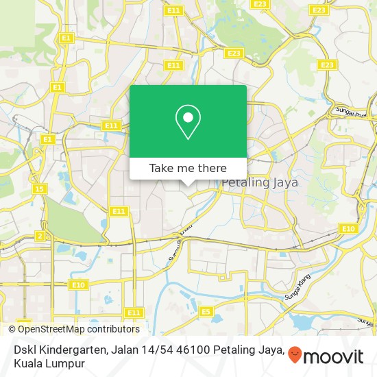 Dskl Kindergarten, Jalan 14 / 54 46100 Petaling Jaya map