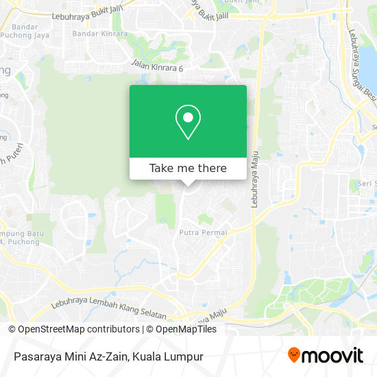 Pasaraya Mini Az-Zain map