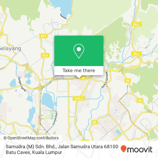 Samudra (M) Sdn. Bhd., Jalan Samudra Utara 68100 Batu Caves map