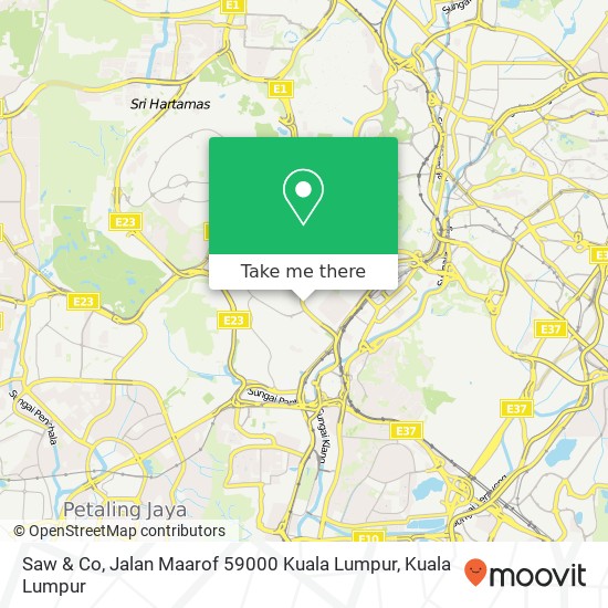 Saw & Co, Jalan Maarof 59000 Kuala Lumpur map