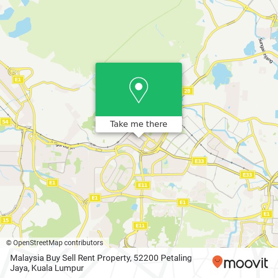 Malaysia Buy Sell Rent Property, 52200 Petaling Jaya map