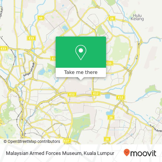 Malaysian Armed Forces Museum map