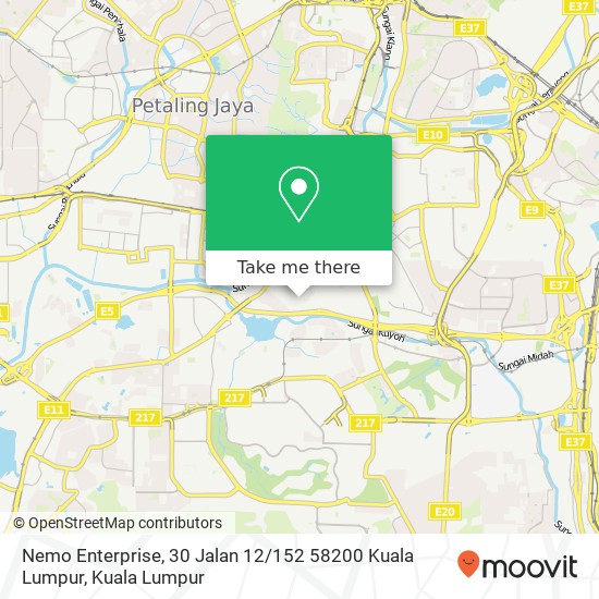 Nemo Enterprise, 30 Jalan 12 / 152 58200 Kuala Lumpur map