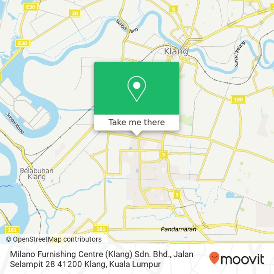 Milano Furnishing Centre (Klang) Sdn. Bhd., Jalan Selampit 28 41200 Klang map