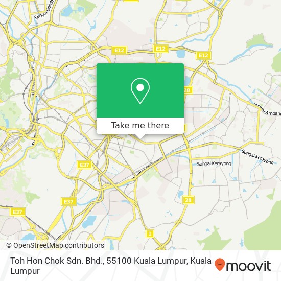 Toh Hon Chok Sdn. Bhd., 55100 Kuala Lumpur map