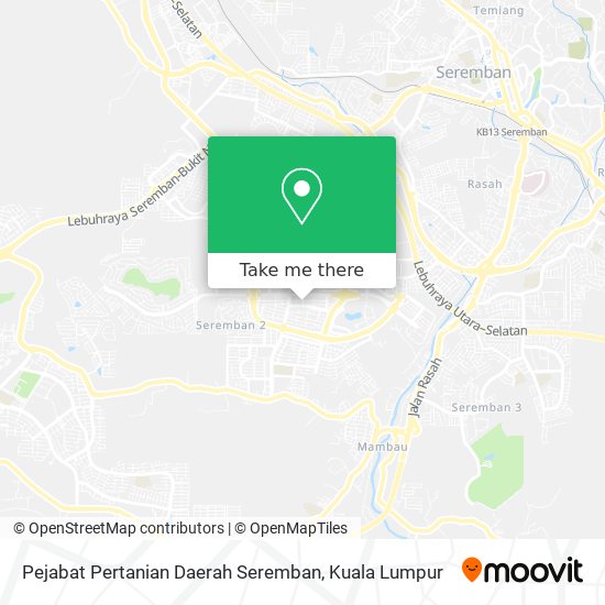 Pejabat Pertanian Daerah Seremban map