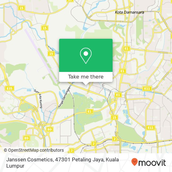 Janssen Cosmetics, 47301 Petaling Jaya map