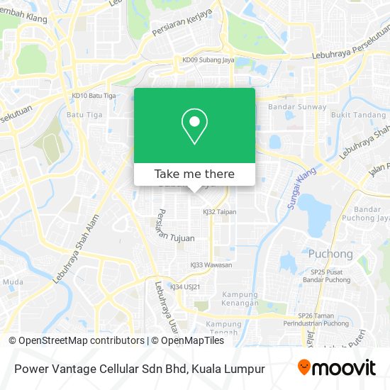 Power Vantage Cellular Sdn Bhd map