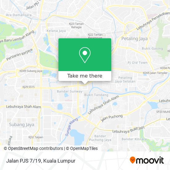 Jalan PJS 7/19 map