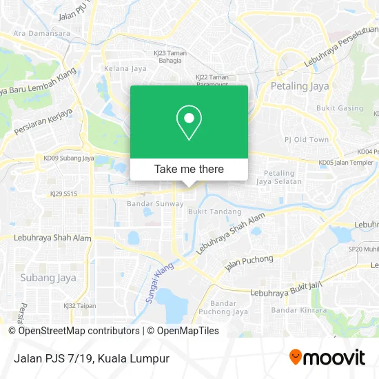 Jalan PJS 7/19 map
