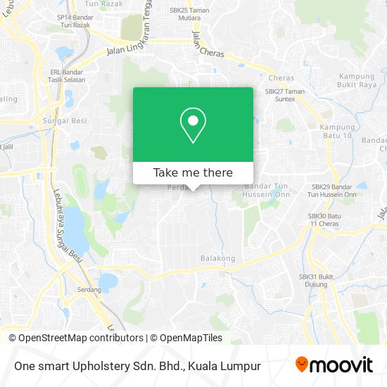 One smart Upholstery Sdn. Bhd. map