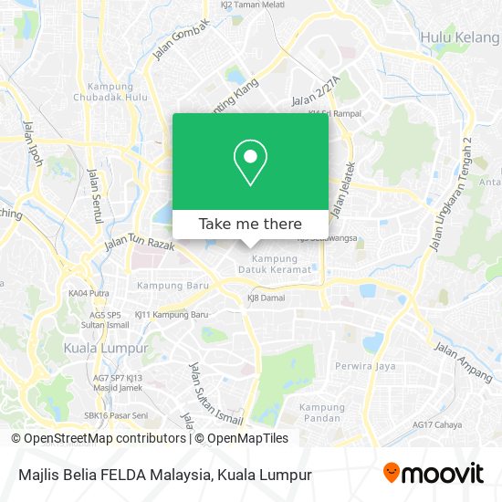 Peta Majlis Belia FELDA Malaysia