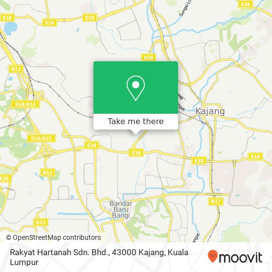 Rakyat Hartanah Sdn. Bhd., 43000 Kajang map