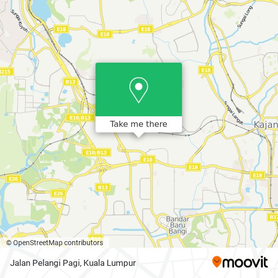 Jalan Pelangi Pagi map